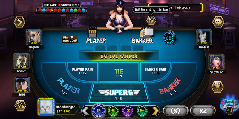 Baccarat b52 là game bài hấp dẫn không thể bỏ qua